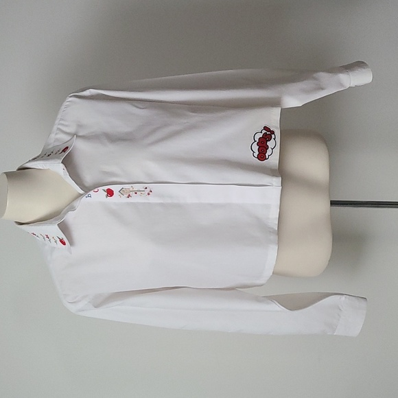 Vintage 80s Refashioned "Teacher" Blouse (L) - Picture 2 of 10